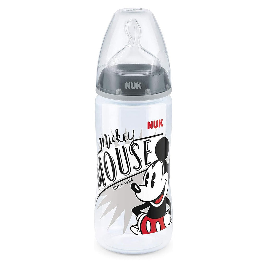 Nuk Disney First Choice Plus Mickey Mouse 300ml Baby Bottle With Temperature Control, Pack of 1's - Easy Pharmacy LLC