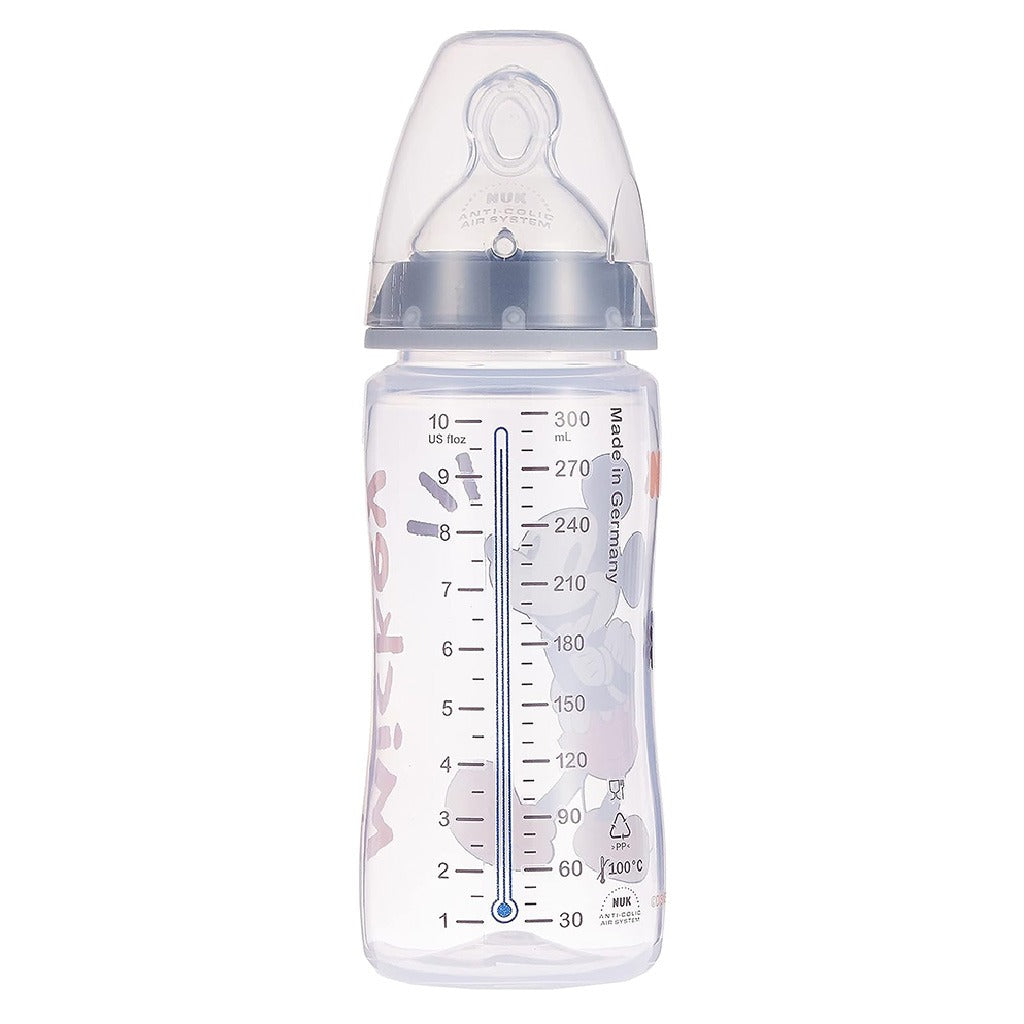 Nuk Disney First Choice Plus Mickey Mouse 300ml Baby Bottle With Temperature Control, Pack of 1's - Easy Pharmacy LLC