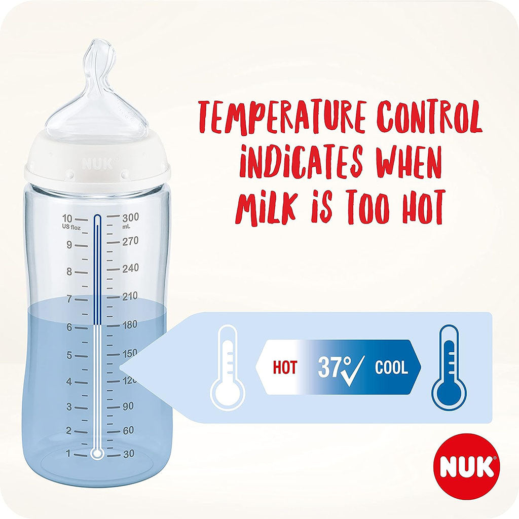 Nuk Disney First Choice Plus Mickey Mouse 300ml Baby Bottle With Temperature Control, Pack of 1's - Easy Pharmacy LLC