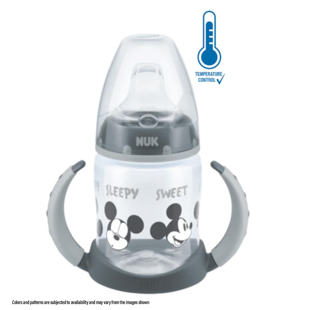 Nuk First Choice Mickey Mouse 150ml Baby Learner Bottle With Temperature Control, Pack of 1's - Easy Pharmacy LLC