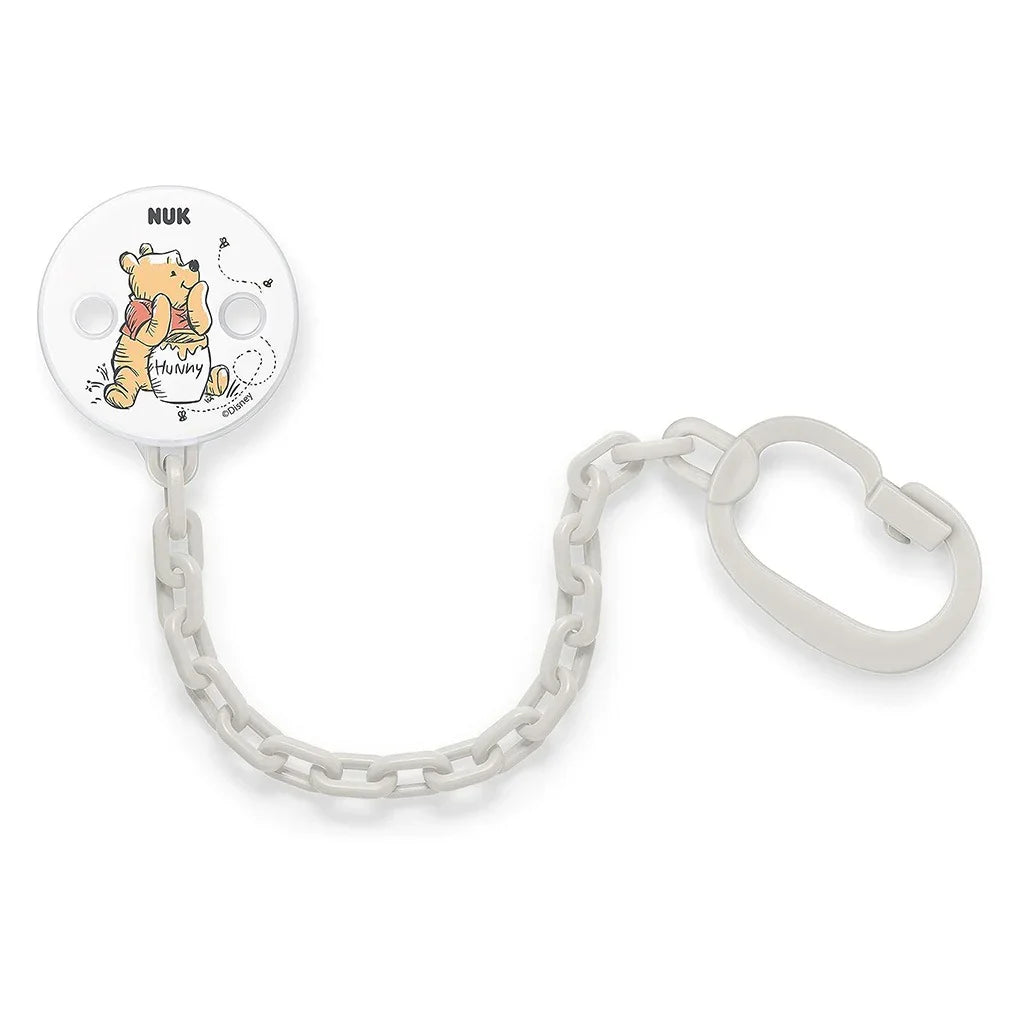 NUK Disney Winnie The Pooh Soother Chain With Clip For Baby, Pack of 1's - Easy Pharmacy LLC