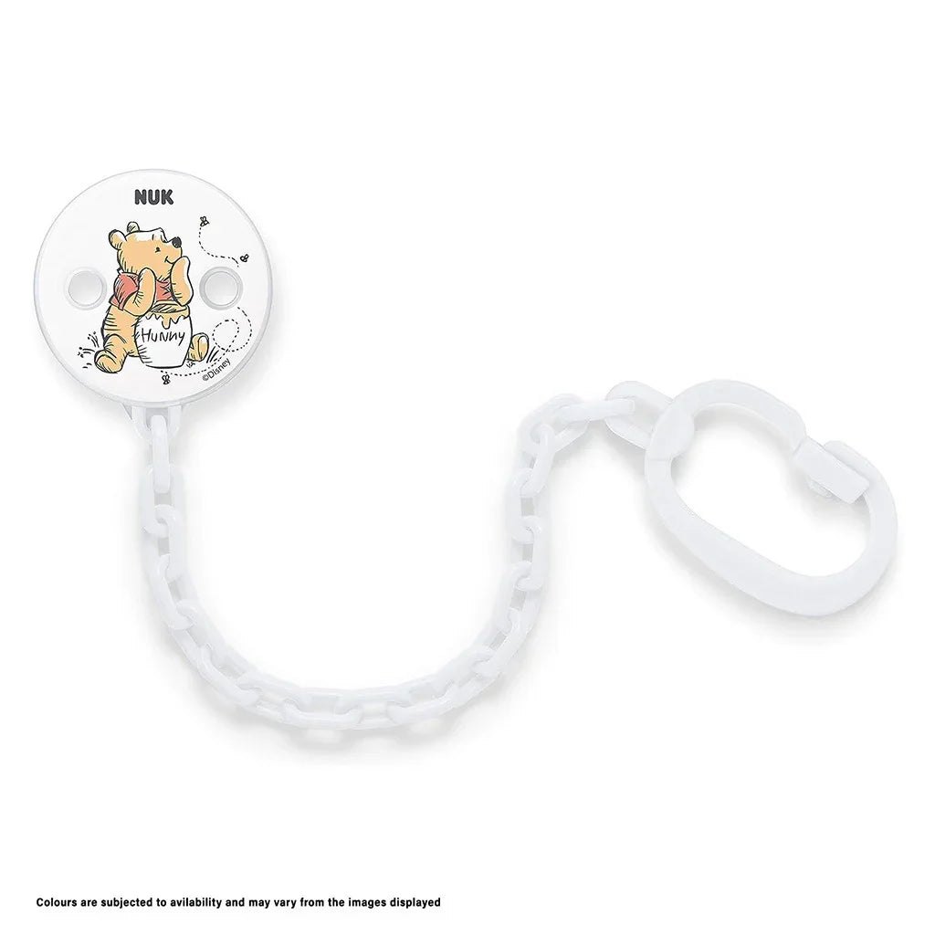 NUK Disney Winnie The Pooh Soother Chain With Clip For Baby, Pack of 1's - Easy Pharmacy LLC