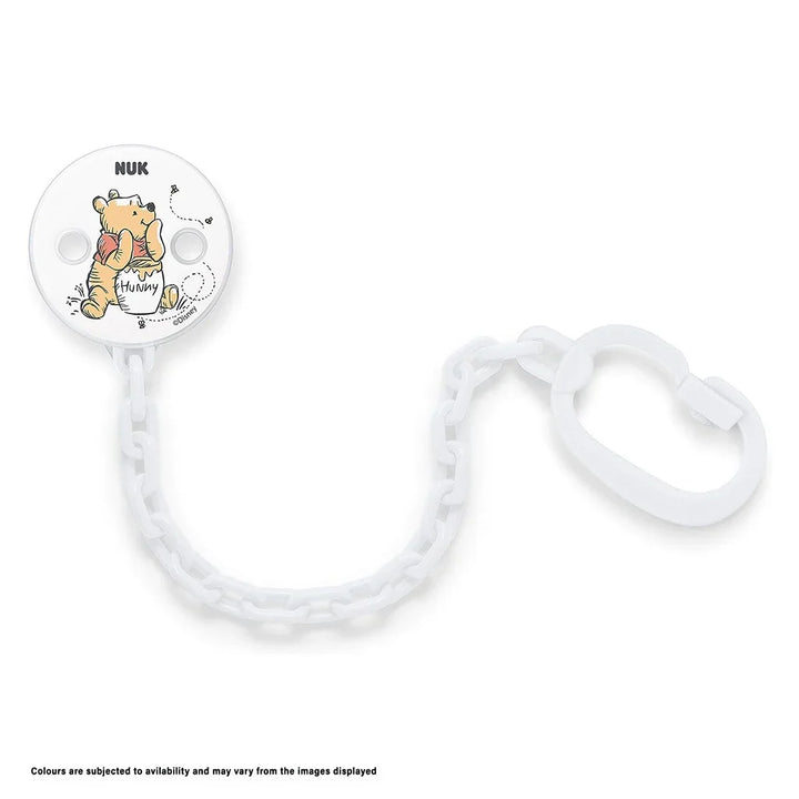 NUK Disney Winnie The Pooh Soother Chain With Clip For Baby, Pack of 1's - Easy Pharmacy LLC