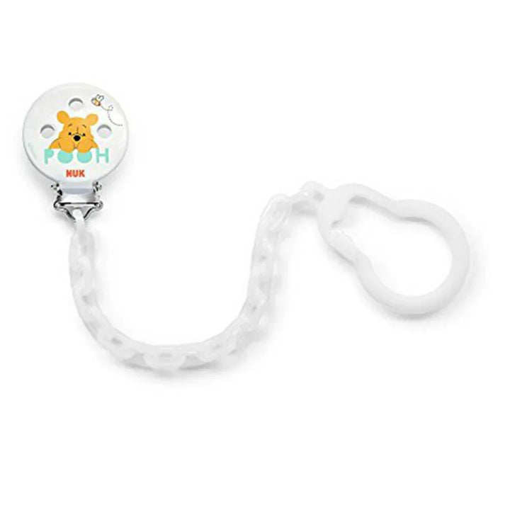 NUK Disney Winnie The Pooh Soother Chain With Clip For Baby, Pack of 1's - Easy Pharmacy LLC