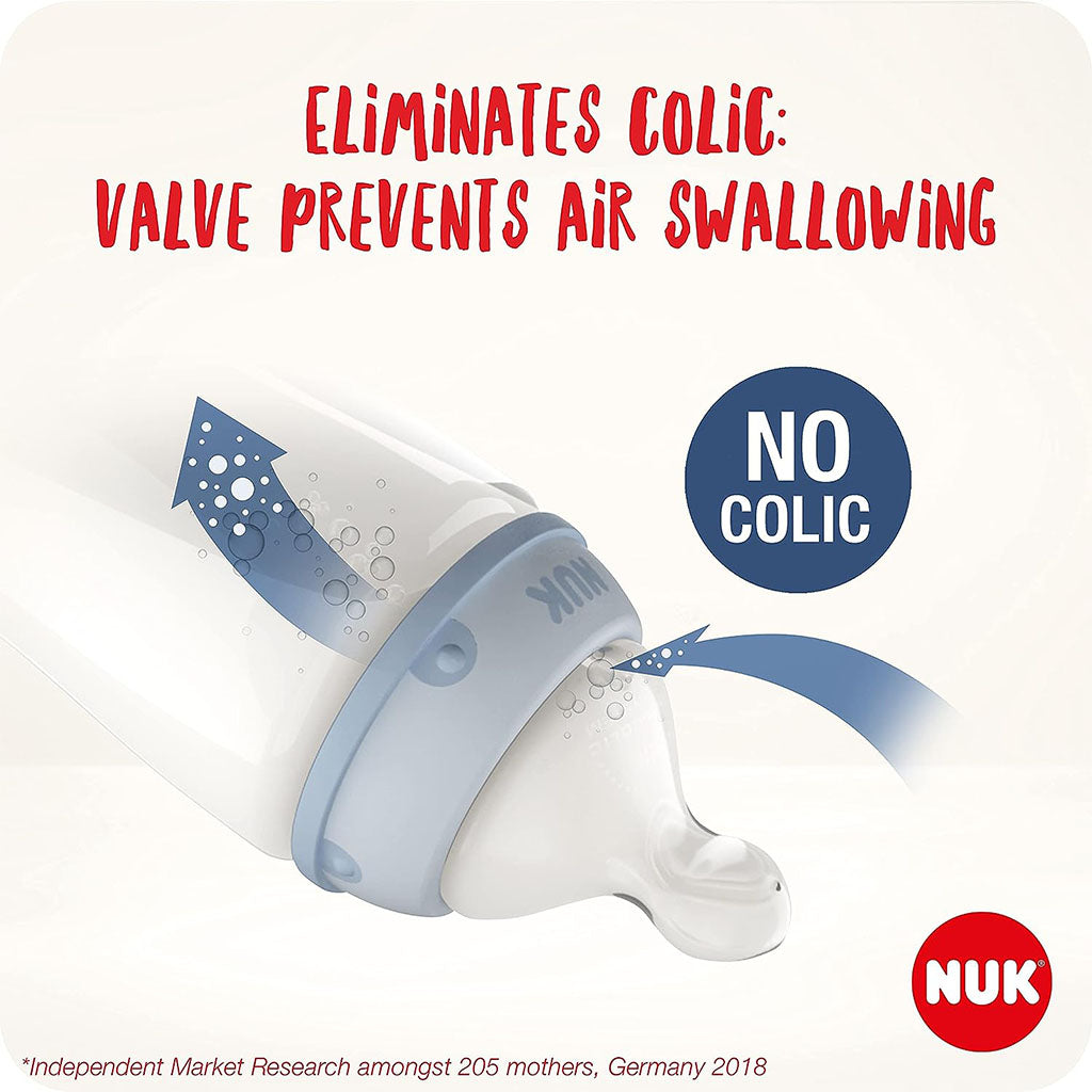 Nuk First Choice+ Winnie The Pooh Anti-Colic 300ml Baby Feeding Bottle With Temperature Control, Assorted Pack of 1's - Easy Pharmacy LLC