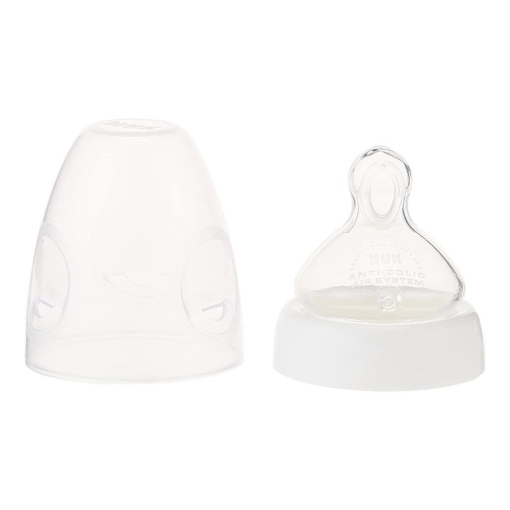Nuk First Choice+ New Classic 240ml Baby Feeding Glass Bottle With Teat, Assorted Pack of 1's - Easy Pharmacy LLC