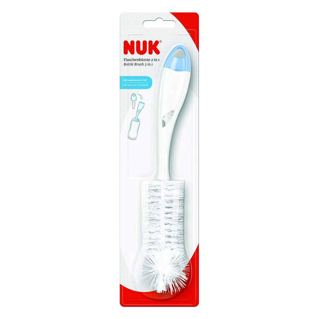 Nuk 2-In-1 Baby Bottle Brush With Teat Brush, Assorted Pack of 1's - Easy Pharmacy LLC