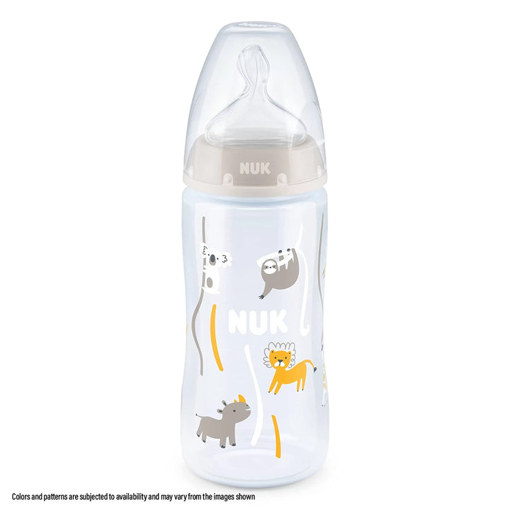 Nuk First Choice+ 300ml Anti-Colic PP Baby Feeding Bottle With Temperature Control, Assorted Pack of 1's - Easy Pharmacy LLC