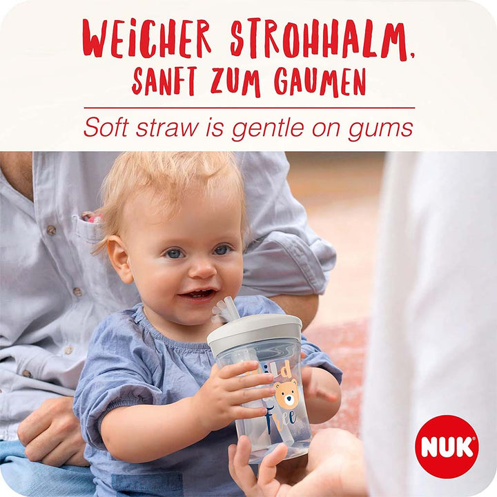 Nuk 230ml Action Cup With Soft Drinking Straw For 12 Months+ Toddler, Assorted Pack of 1's - Easy Pharmacy LLC