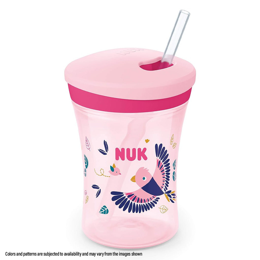 Nuk 230ml Action Cup With Soft Drinking Straw For 12 Months+ Toddler, Assorted Pack of 1's - Easy Pharmacy LLC