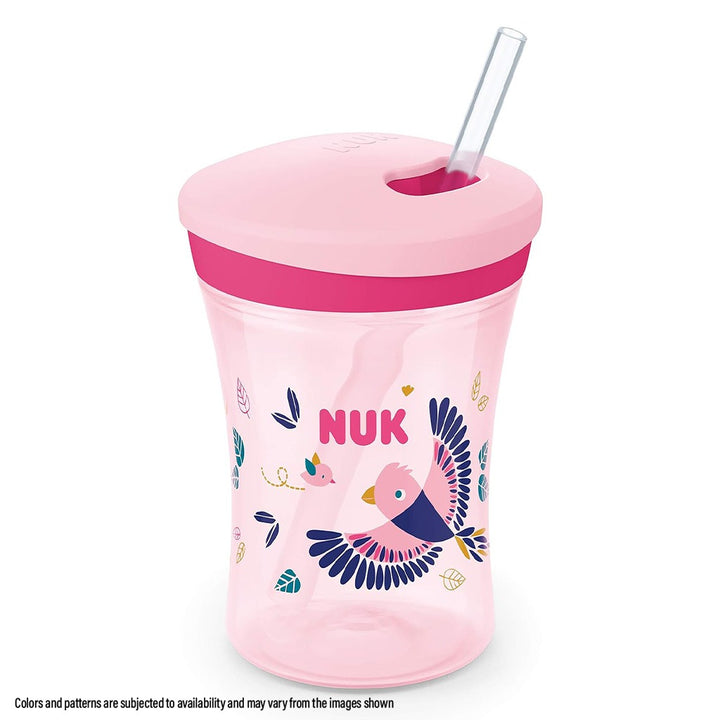 Nuk 230ml Action Cup With Soft Drinking Straw For 12 Months+ Toddler, Assorted Pack of 1's - Easy Pharmacy LLC