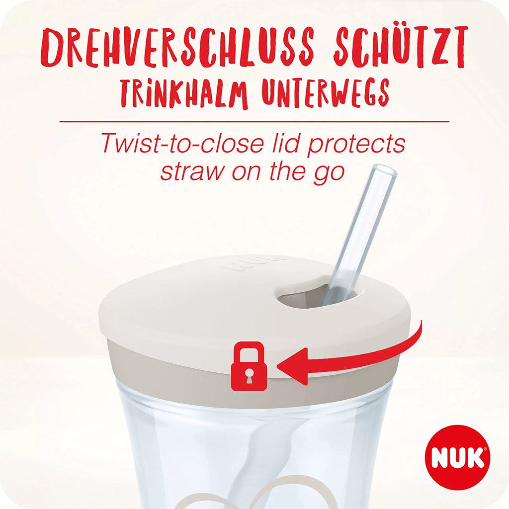 Nuk 230ml Action Cup With Soft Drinking Straw For 12 Months+ Toddler, Assorted Pack of 1's - Easy Pharmacy LLC