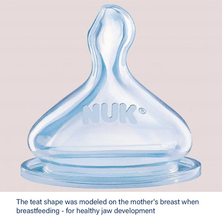 Nuk First Choice+ 120ml Anti-Colic Baby Feeding Glass Bottle With Temperature Control, Assorted Pack of 1's - Easy Pharmacy LLC