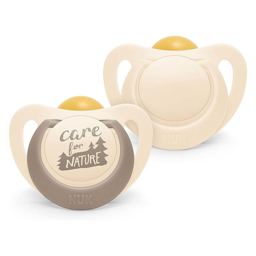 NUK For Nature 98% Natural Rubber Soothers For 0-6 Months Baby, Assorted Pack of 2's - Easy Pharmacy LLC