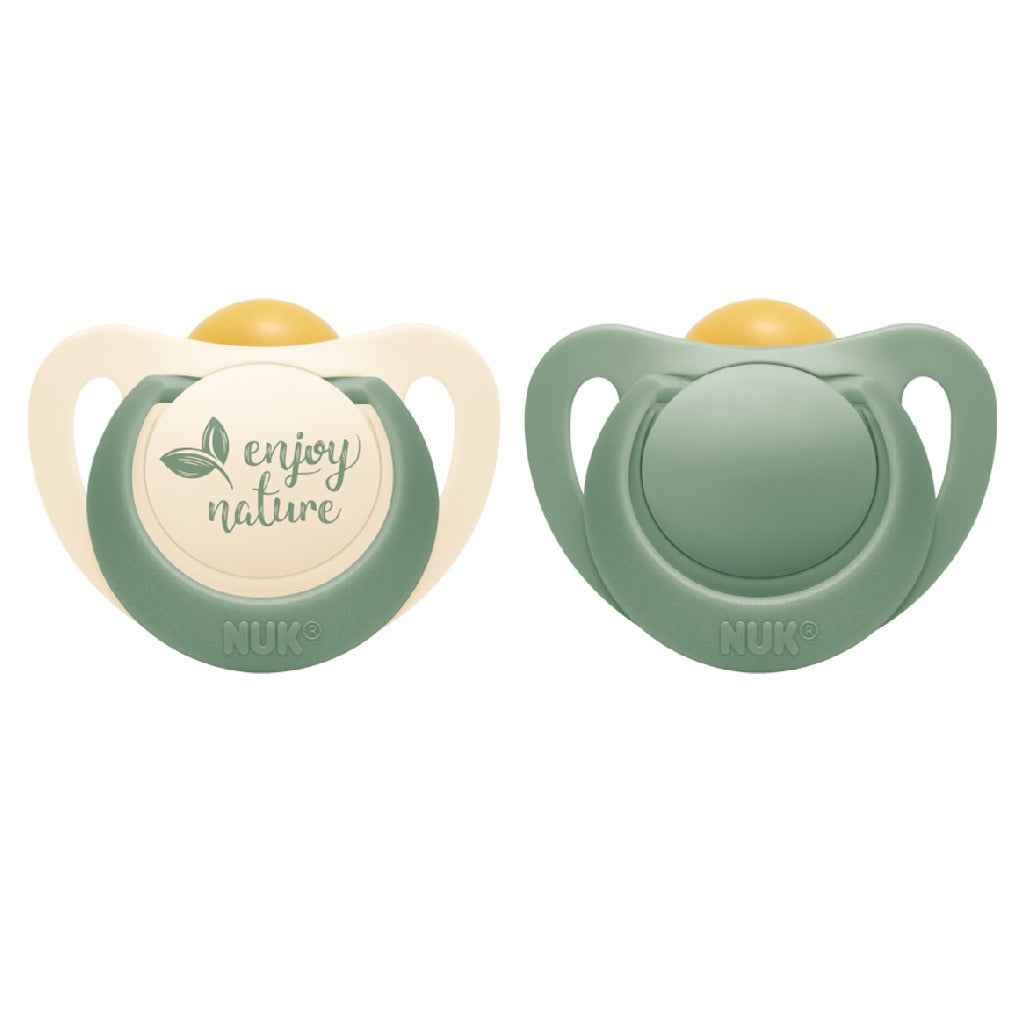 NUK For Nature 98% Natural Rubber Soothers For 0-6 Months Baby, Assorted Pack of 2's - Easy Pharmacy LLC