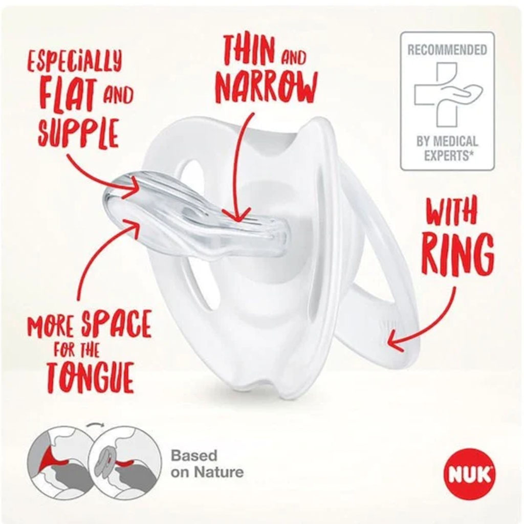 NUK Star Day & Night Silicone Soothers For 6-18 Months Baby, Assorted Pack of 2's - Easy Pharmacy LLC