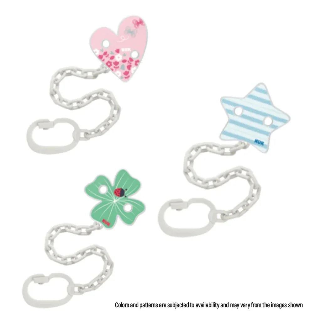 Nuk Soother Chain With Clip For Baby, Assorted Pack of 1's - Easy Pharmacy LLC