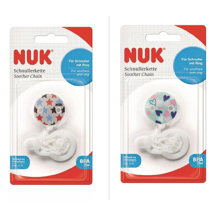 Nuk Soother Chain With Clip For Baby, Assorted Pack of 1's - Easy Pharmacy LLC