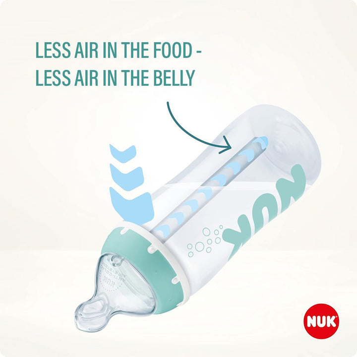 Nuk Anti-Colic Professional Baby Bottle Adapter Set - Tube, Adapter & Cleaning Brush, Pack of 3 Pieces - Easy Pharmacy LLC