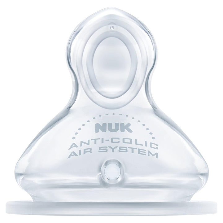 Nuk First Choice+ Baby Feeding Bottle Teat, Anti-Colic Silicone Teat For 0-6 Months Baby, Pack of 1's - Easy Pharmacy LLC