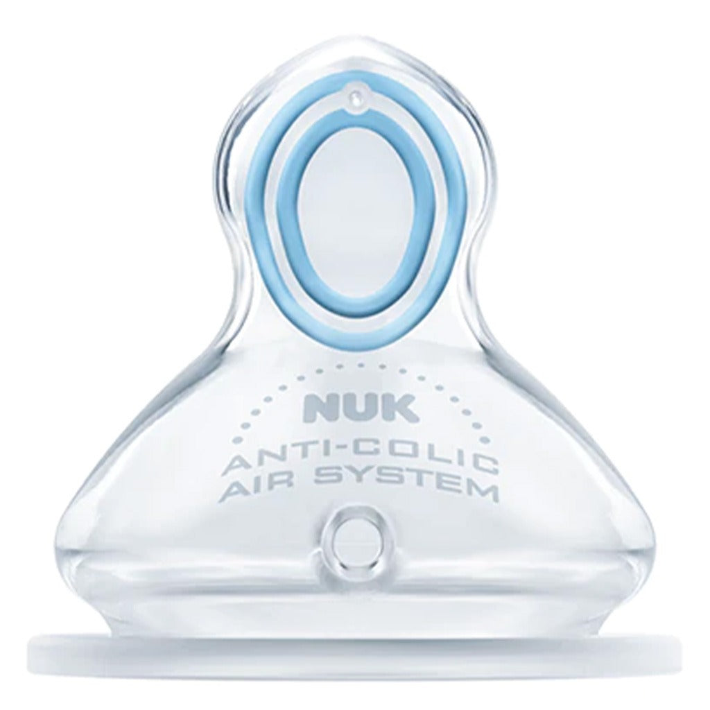 Nuk First Choice+ Baby Feeding Bottle Teat, Anti-Colic Silicone Teat For 0-6 Months Baby, Pack of 1's - Easy Pharmacy LLC
