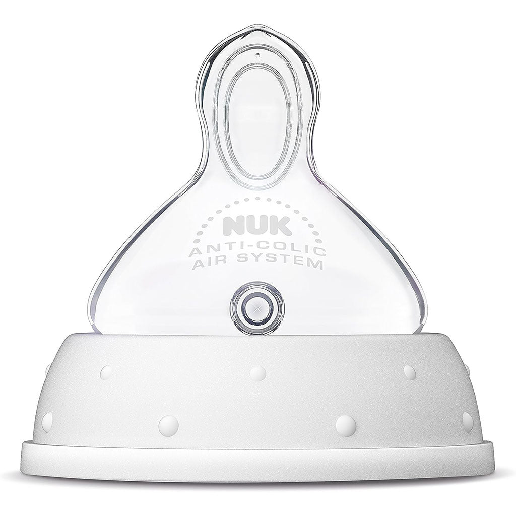 Nuk First Choice+ Baby Feeding Bottle Teat, Anti-Colic Silicone Teat For 0-6 Months Baby, Pack of 1's - Easy Pharmacy LLC