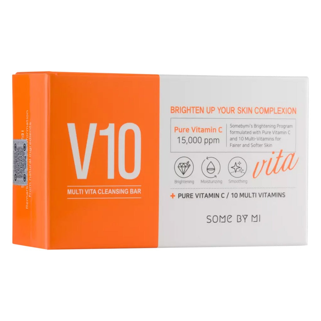 Some By Mi Pure Vitamin C V10 Multi Vita Brightening Cleansing Bar 95g - Easy Pharmacy LLC