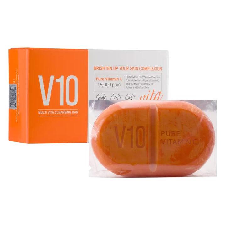 Some By Mi Pure Vitamin C V10 Multi Vita Brightening Cleansing Bar 95g - Easy Pharmacy LLC