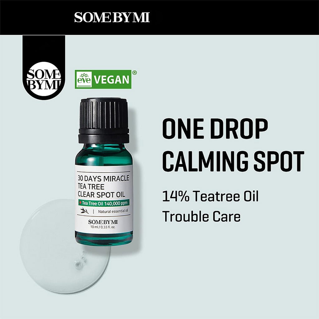 Some By Mi 30 Days Miracle Tea Tree Clear Spot Facial Oil 10ml - Easy Pharmacy LLC