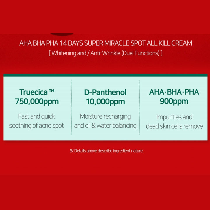 Some By Mi AHA BHA PHA 14 Days Super Miracle Spot All Kill Cream 30ml - Easy Pharmacy LLC