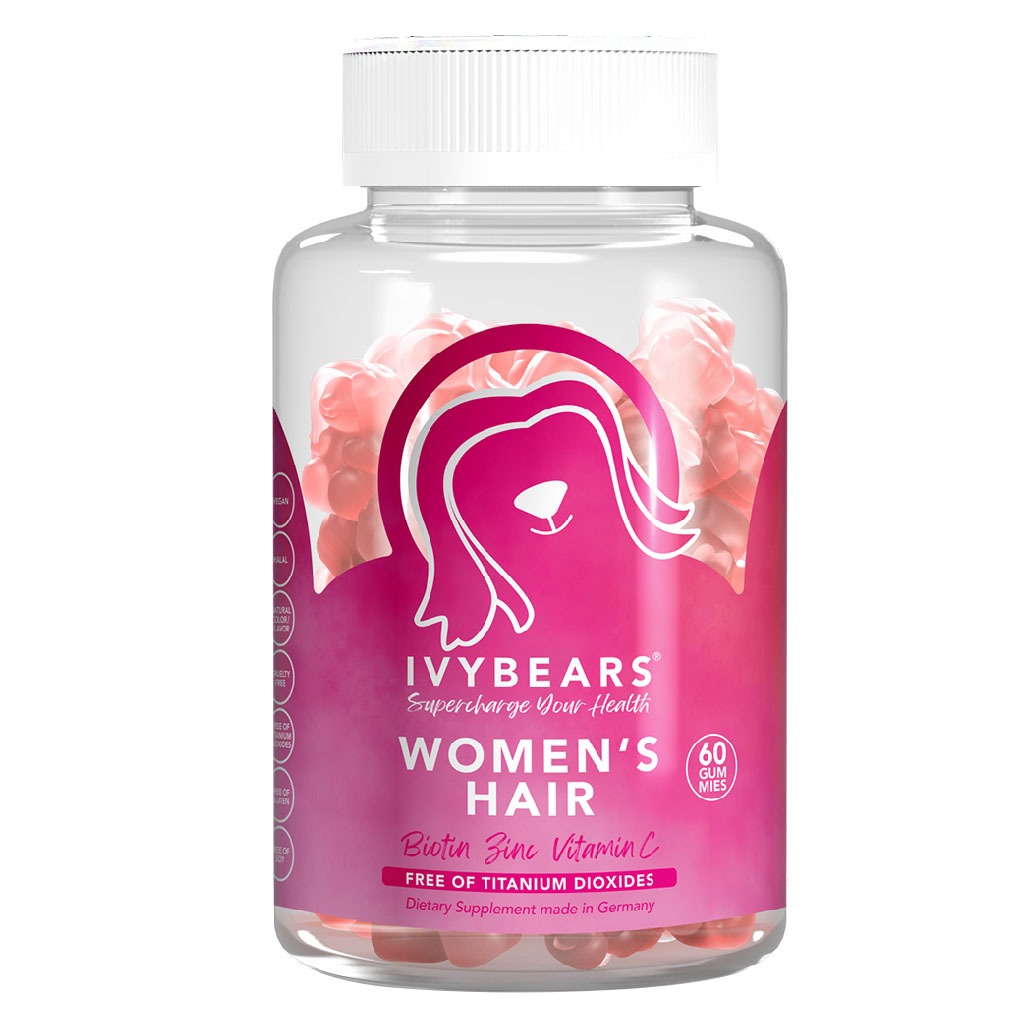Ivybears Women's Hair Gummies With Biotin, Zinc & Vitamin C, Pack of 60's - Easy Pharmacy LLC