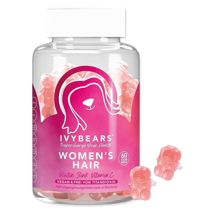 Ivybears Women's Hair Gummies With Biotin, Zinc & Vitamin C, Pack of 60's - Easy Pharmacy LLC