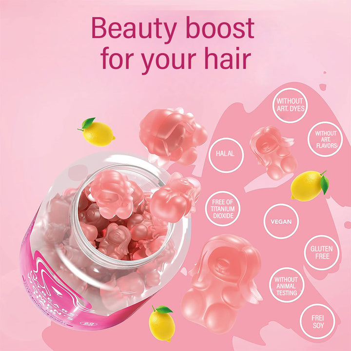 Ivybears Women's Hair Gummies With Biotin, Zinc & Vitamin C, Pack of 60's - Easy Pharmacy LLC