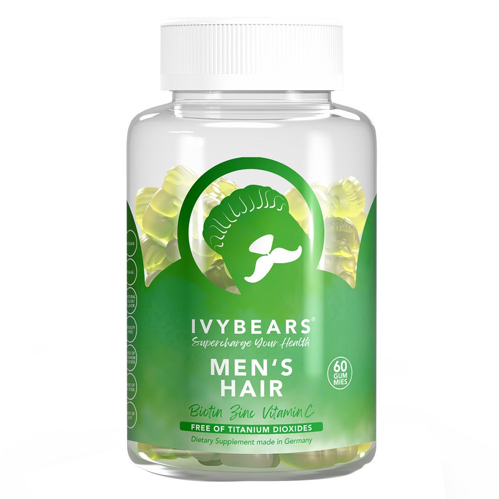 Ivybears Men's Hair Gummies With Biotin, Zinc & Vitamin C, Pack of 60's - Easy Pharmacy LLC
