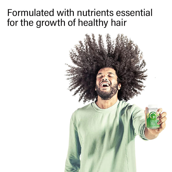Ivybears Men's Hair Gummies With Biotin, Zinc & Vitamin C, Pack of 60's - Easy Pharmacy LLC