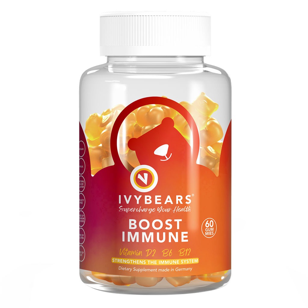 Ivybears Boost Immune Vitamin Gummies With Vitamin D2, B6 & B12, Pack of 60's - Easy Pharmacy LLC