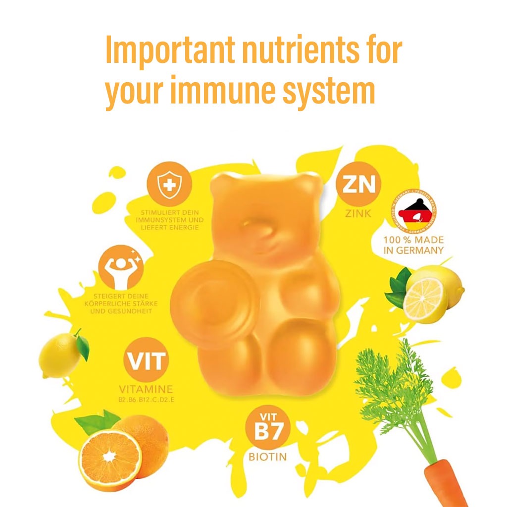 Ivybears Boost Immune Vitamin Gummies With Vitamin D2, B6 & B12, Pack of 60's - Easy Pharmacy LLC