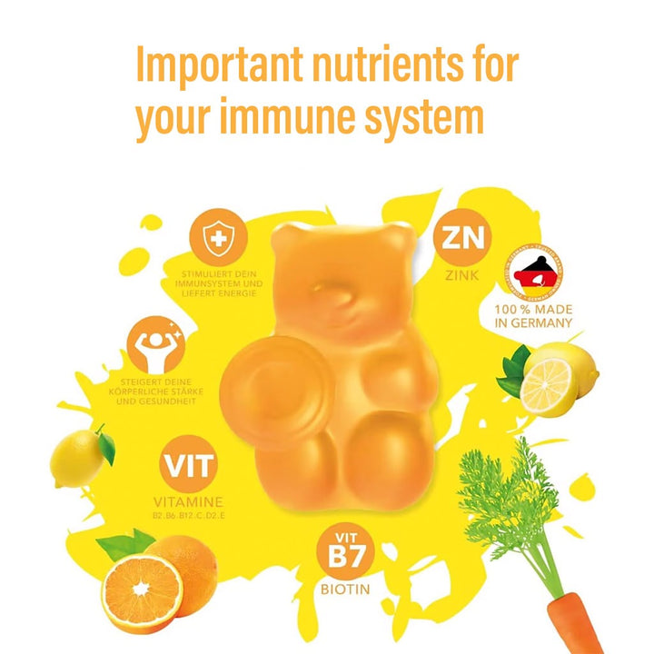 Ivybears Boost Immune Vitamin Gummies With Vitamin D2, B6 & B12, Pack of 60's - Easy Pharmacy LLC