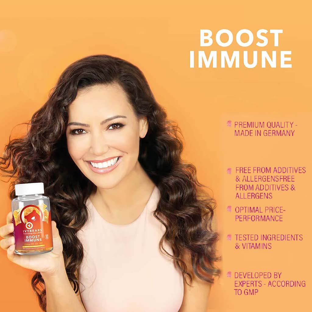 Ivybears Boost Immune Vitamin Gummies With Vitamin D2, B6 & B12, Pack of 60's - Easy Pharmacy LLC