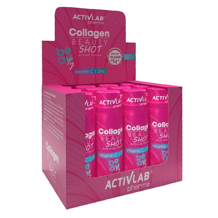 Activlab Pharma Collagen Beauty Ready To Drink Shots With Vitamin C & Zinc For Healthy Skin, Hari & Nails, Pack of 12's*80ml - Easy Pharmacy LLC