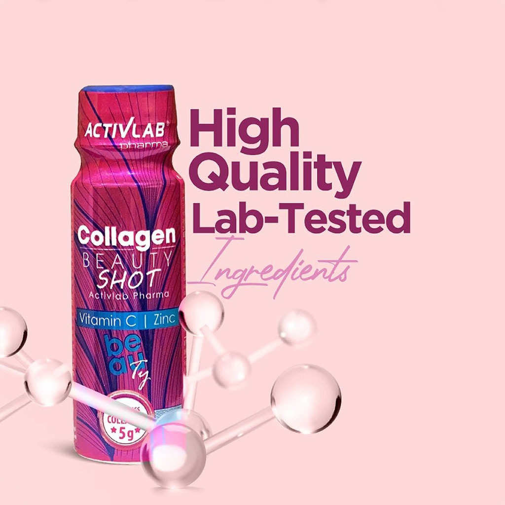 Activlab Pharma Collagen Beauty Ready To Drink Shots With Vitamin C & Zinc For Healthy Skin, Hari & Nails, Pack of 12's*80ml - Easy Pharmacy LLC