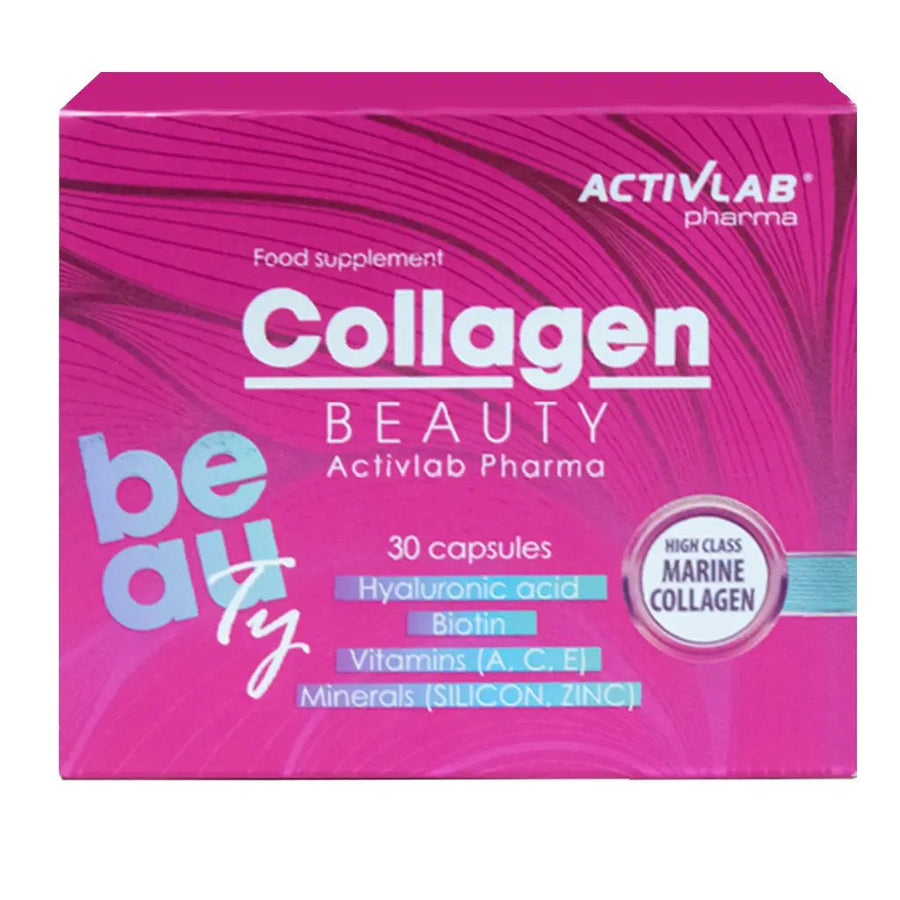 Activlab Pharma Collagen Beauty Capsules with Hyaluronic Acid, Biotin, Vitamins & Minerals – 30 Capsules