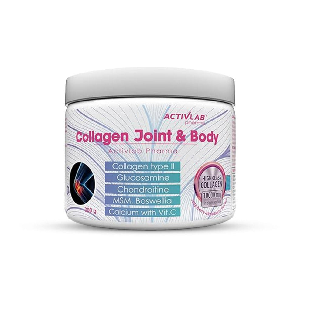 Activlab Pharma Collagen Joint & Body Powder With Type II Collagen, Glucosamine, Chondroitine, & MSM For Healthy Bone and Joint, 300g - Easy Pharmacy LLC
