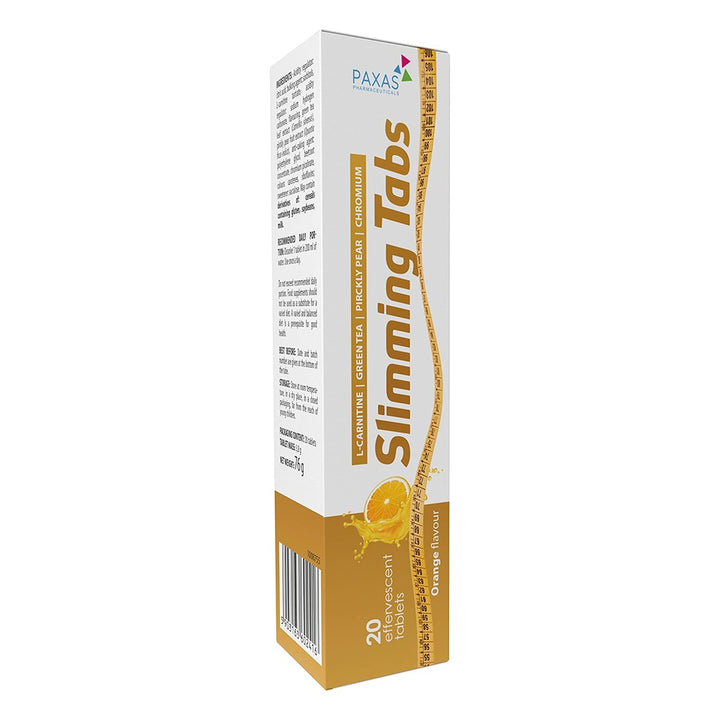 Paxas Slimming Effervescent Tablets With L-carnitine & Green Tea Extract For Weight Maintenance and Weight Control, Pack of 20's - Easy Pharmacy LLC