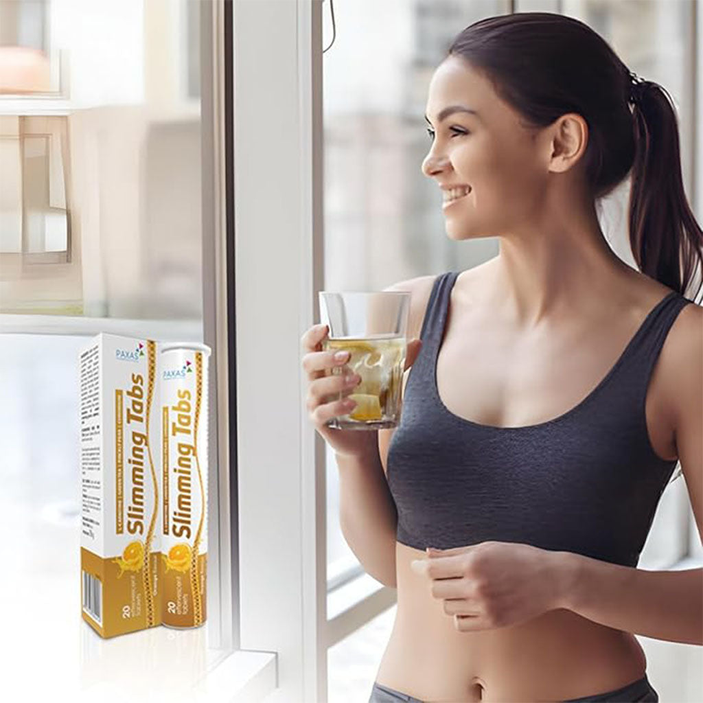 Paxas Slimming Effervescent Tablets With L-carnitine & Green Tea Extract For Weight Maintenance and Weight Control, Pack of 20's - Easy Pharmacy LLC