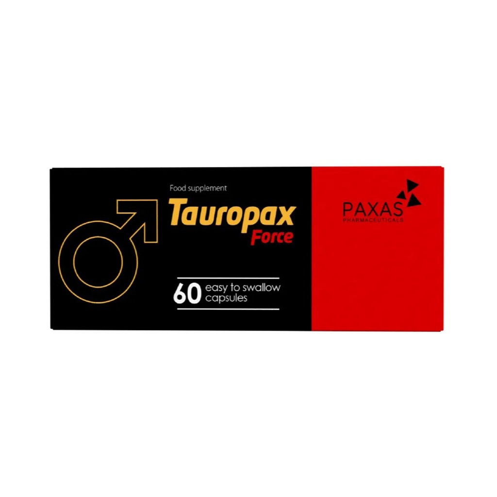 Paxas Tauropax Force Performance Enhancer Capsules For Men, Pack of 60's - Easy Pharmacy LLC