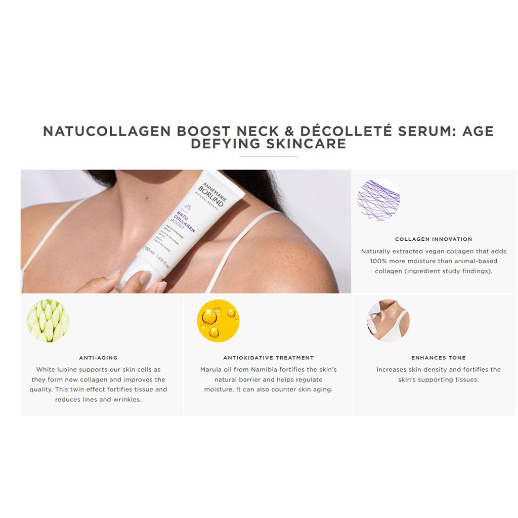 Annemarie Borlind Natucollagen Boost Age Defying Neck & Decollete Serum 50ml - Easy Pharmacy LLC