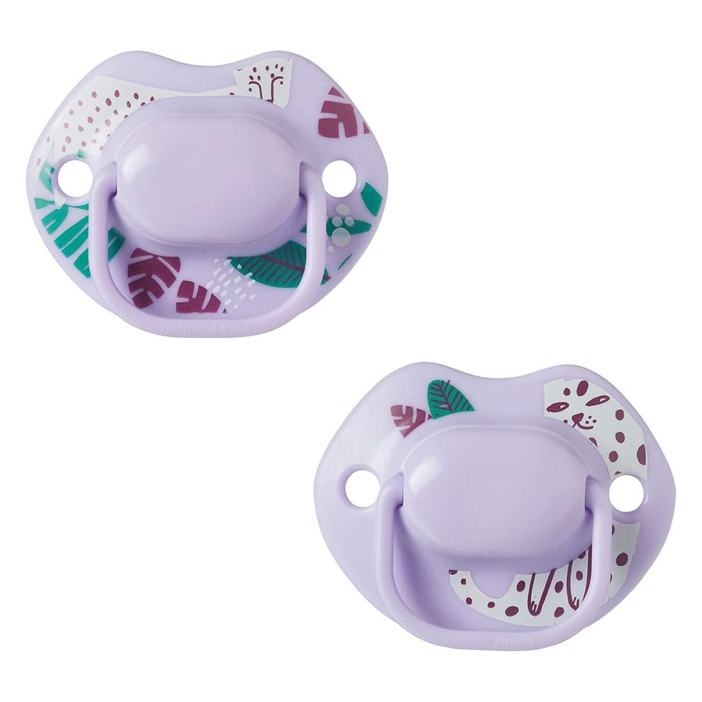 Tommee Tippee Moda Soother In Purple Color For 6-18 Months Infant, Pack of 2's - Easy Pharmacy LLC