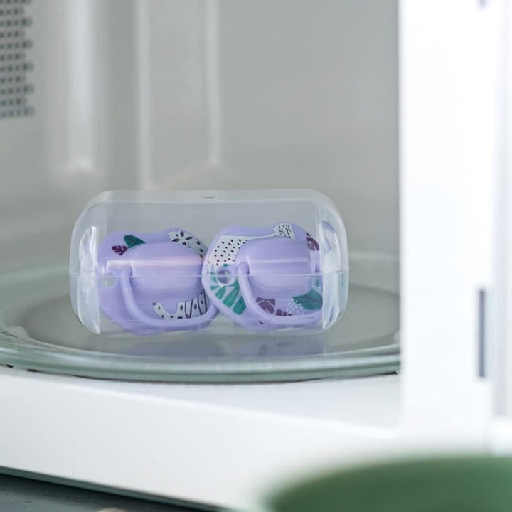 Tommee Tippee Moda Soother In Purple Color For 6-18 Months Infant, Pack of 2's - Easy Pharmacy LLC