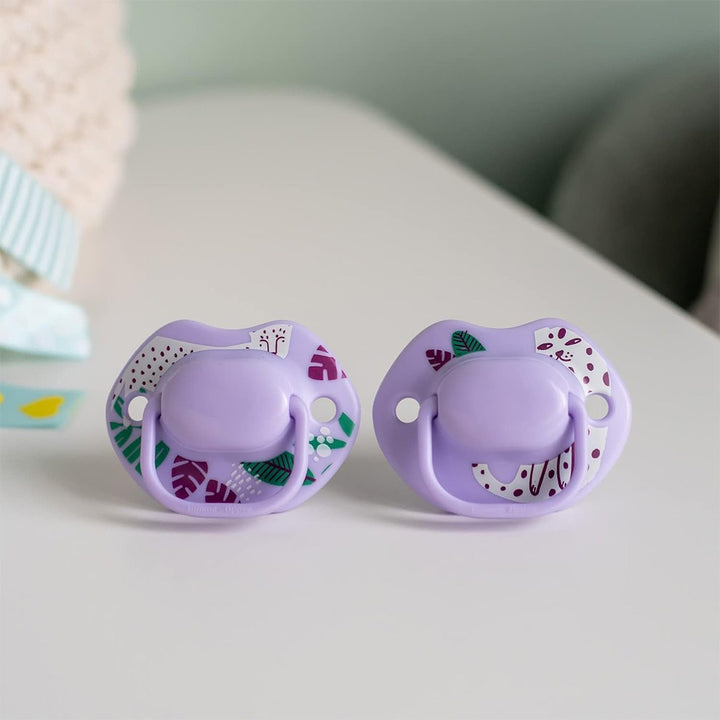 Tommee Tippee Moda Soother In Purple Color For 6-18 Months Infant, Pack of 2's - Easy Pharmacy LLC